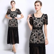 Abito Lungo Elegante Nero