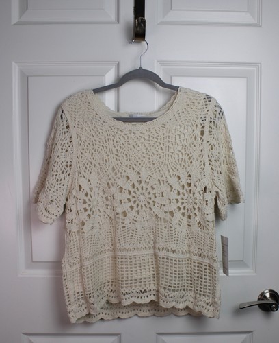 Maglione corto all'uncinetto