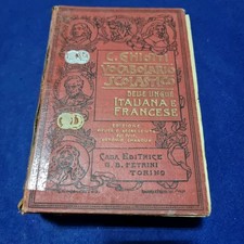 Vocabolario Italiano Francese- Francese Italiano 1929 PETRINI Ghiotti Scolastico