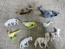LOTTO Q2-VECCHI ANIMALI DA PRESEPE PLASTICA MADE IN ITALY