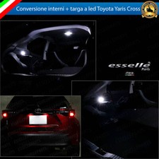 KIT LED INTERNI + TARGA TOYOTA YARIS CROSS NO AVARIA CANBUS 6000K LUCE BIANCA