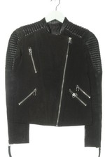 MANGO Giacca in pelle Donna Giacca Taglia IT 38 nero stile casual