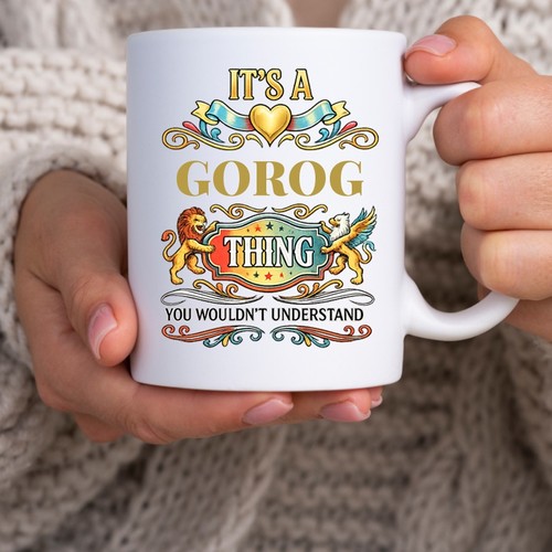 Tazza nome famiglia gorog - famiglia,