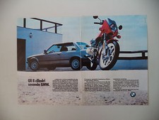 advertising Pubblicità 1983 BMW 320 i e MOTO BMW R65 R 65 LS