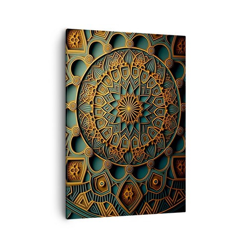 Quadro tela 50x70cm mosaico - tela,