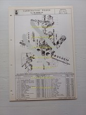 Weber carburatore 38 DCOE 25 Fiat 2300 S Coupè 1965 catalogo ricambi originale