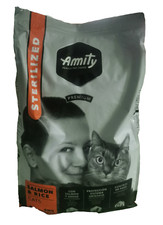 CROCCHETTE GATTI STERILIZZATI 10KG SALMONE E RISO PREMIUM CROCCANTINI AMITY