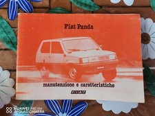 LIBRETTO USO E MANUTENZIONE FIAT PANDA 30-45 5^edizione 1981 OTTIME CONDIZIONI 