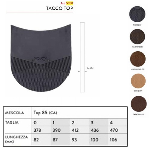 Tacco sopratacco gomma - , vibram