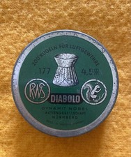 Scatola in latta Proiettili RWS Diabolo per fucile ad aria Vintage
