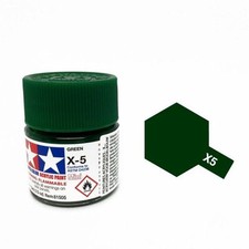 TAMIYA X5 COLORE ACRILICO LUCIDO VERDE GREEN MINI 10 ML  ART 81505