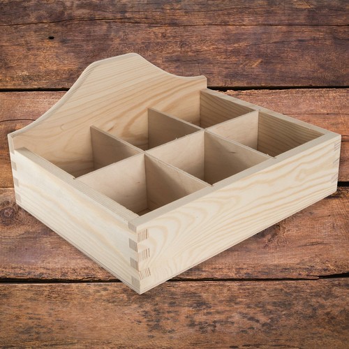 Scatola legno aperta - legno,