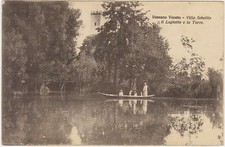 ROSSANO VENETO - VILLA SEBELLIN - IL LAGHETTO E LA TORRE (VICENZA) 1910