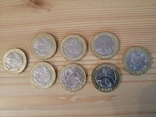 Lotto monete 1000 lire - di, da