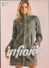 VESTAGLIA DONNA RAGAZZA CORAL QUADRI BOTTONI TASCHE MARCA INFIORE ART. DMR672832