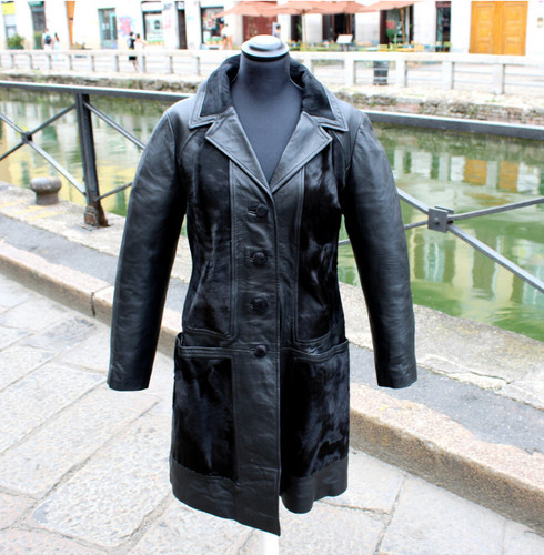 Trench cappotto pelle - , donna