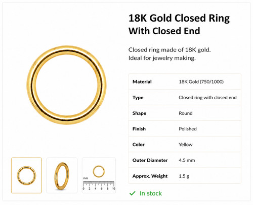 Anello oro 18k - anello, in