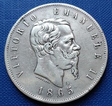 Moneta regno 5 lire - moneta, v.e.ii