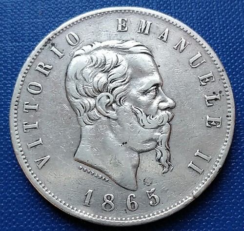 Moneta regno 5 lire - v.e.ii,