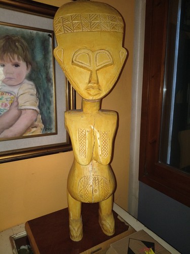 Statua legno africana akuaba - statua,