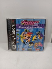 The Powerpuff Girls Chemical X-Traction Sony Playstation 1 completo di scatola PS1
