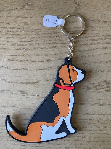 Sweet william beagle keyring - sweet,