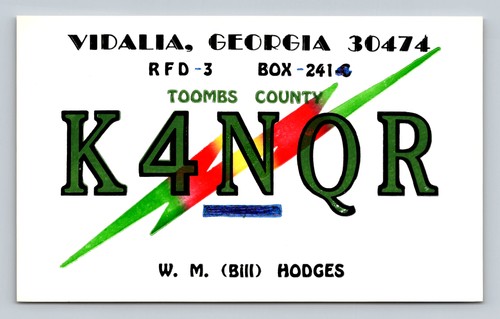 Radioamatore qsl k4nqr - qsl,