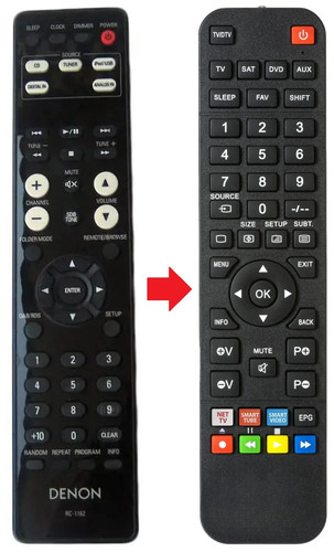 Telecomando adatto per - , denon