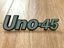 FIAT UNO 45 LOGO SIGLA EMBLEMA FREGIO STEMMA SCRITTA TARGHETTA BADGE TARGA OVALE