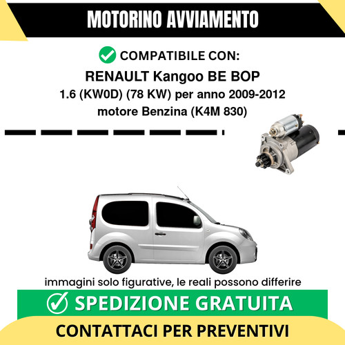 Motorino avviamento renault - motorino,