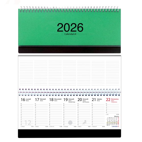 Agenda 2026 settimanale