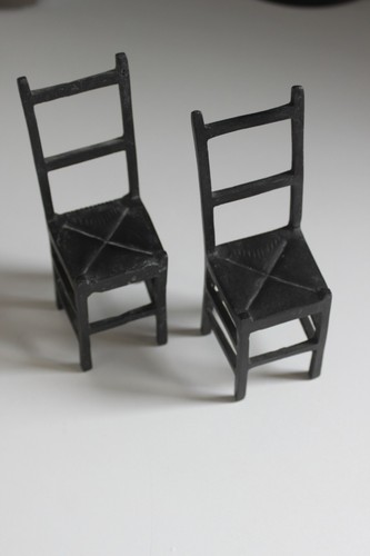 Coppia sedie miniatura - , in