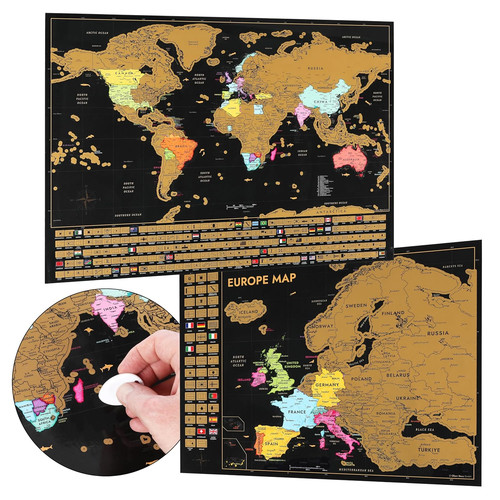 Mappa del mondo grattare - mappa,