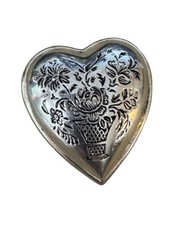 Spilla cuore argento sterling