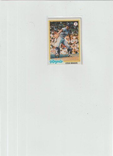 1978 topps 696 steve mingori - #696,