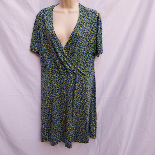 Abito jersey blu - jersey, verde