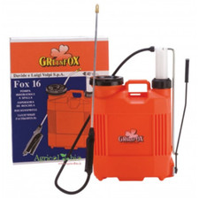 Pompa a zaino per diserbo FOX 16 da 16 litri con pompante in plastica - VOLPI Gr