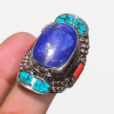 Anello in corallo turchese