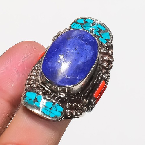 Anello corallo turchese - anello,