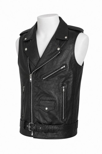 Giubbotto moto biker uomo vera