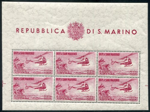 1961 san marino foglietto - san,