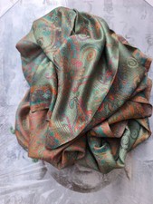 100% Seta Sciarpa stola scialle Pashmina coprispalle India uomo donna 20S