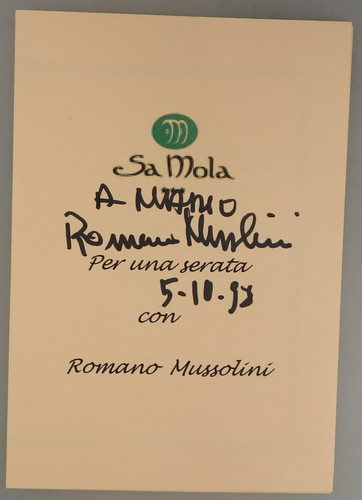 Autografo musicista jazz