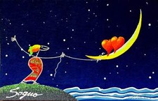 Sogno I Meloniski da Villacidro Opera Surrealista SERIGRAFIA Quadro Moderno