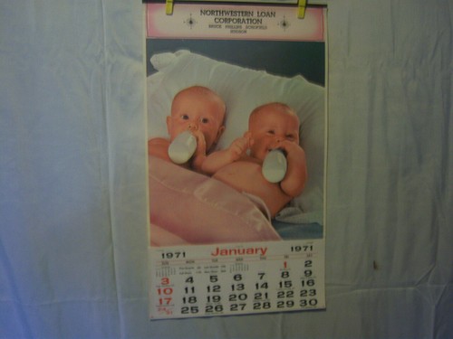 Calendario vintage 1971 - calendario,