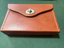 Custodia munizioni cartuccia pelle marca pecora nera vintage 4141 ex-large scatola completa NOS