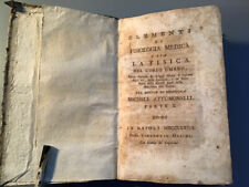 ATTUMONELLI MICHELE - ELEMENTI DI FISIOLOGIA MEDICA - 1789 - 4 VOLL. - MEDICINA