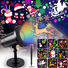 Proiettore Luci Natale per Esterno, Proiettore Natale, Lampada per Proiettore LE