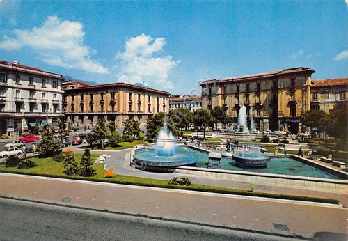 Cartolina avellino piazza - cartolina,