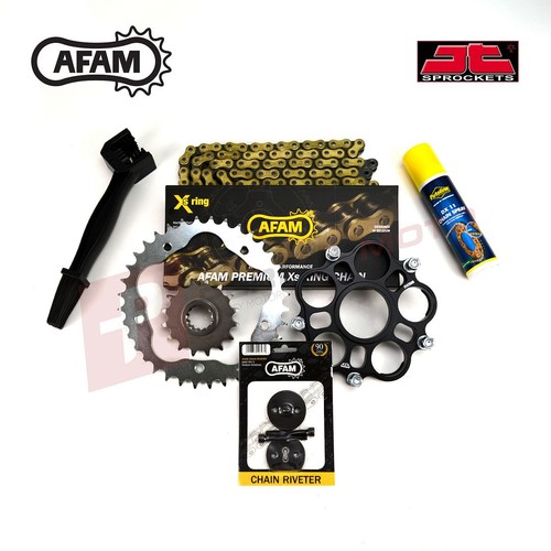 Kit catena pignone ring - catena, e